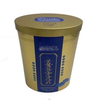 Chine Round Tea Tin Box Excellent Quality Food Packaging Metal Tin Box Round Christmas Tin Box à vendre