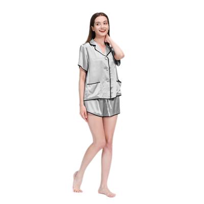 China OEKO thermal TEX 16/19/22 momme 100% mulberry silk pajama set for sale