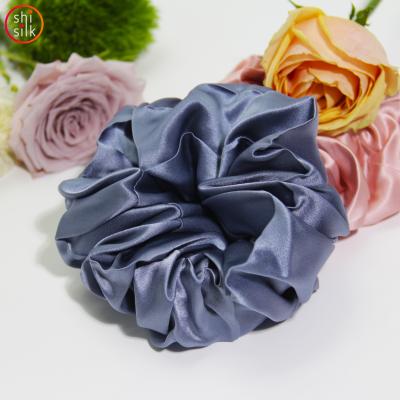 China Factory supply fashion new European and American direct wave women's custom silk scrunchies big style for sale