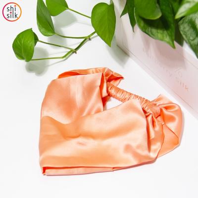 China European and American fashion high quality custom made silk girls hair band women's satin style makeup elastic silk headband pretty for sale