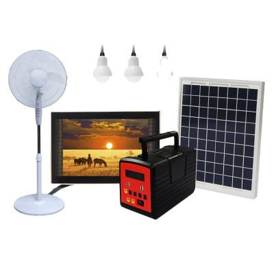 China High Quality Home Solar Panel Kit USB Phone Charger 20 Home Power Supply System ABS and PC Plastic Mobile Ground Holder for sale