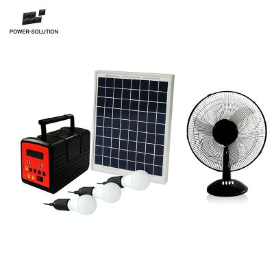 China Metal hot selling high quality and good price 12V solar backup rechargeable DC fan kit for sale