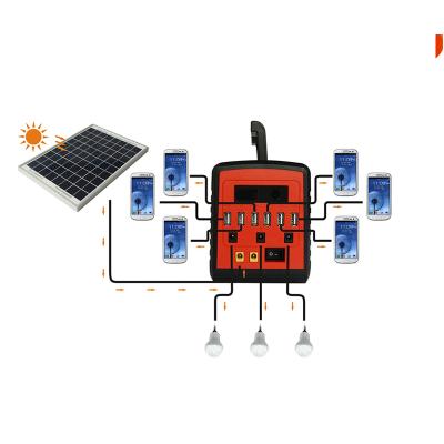 China Portable Home Solar Panel Light Bank LED Durable Bulbs Off Grid Energy Solar Power System Home for sale