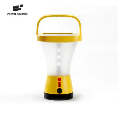 China Home Solar Power 360 Degree LightingSolar Energy Camping Light Lantern With Phone Charger for sale