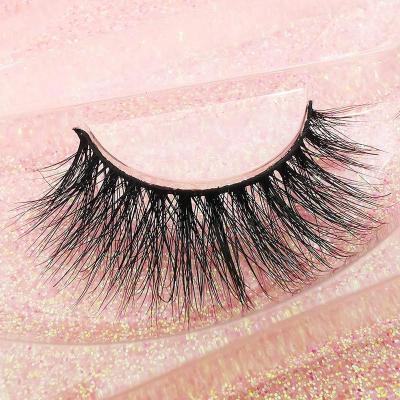 China Ex-factory price wholesale naturally thin 1 pair real mink hair false eyelashes hot sale in middle east natural thick eyelashes for sale