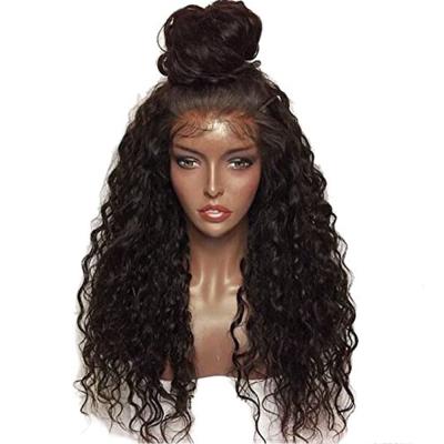 China Fiber Curl Wigs 180% Density Loose Curly Heat Resistant Seamless Hair Synthetic Fiber Loop Hair for sale