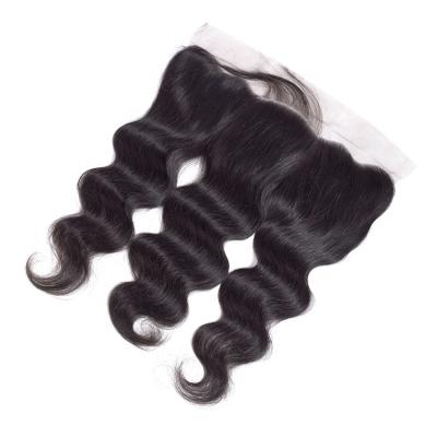 China Water Wave 13x4 13x6 Hd Lace Headband Swiss Lace Pre Plucked Brazilian Hair Lace Closure With Baby Hair for sale