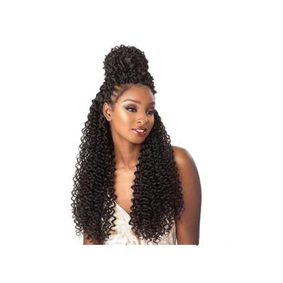 China Natural Color Kinky Curly Curly Synthetic Wig Crochet Braiding Hair For All Women for sale