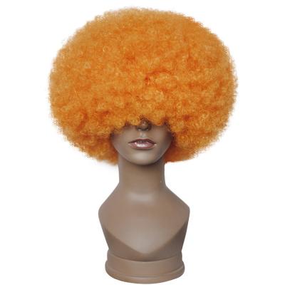 China Afro Wave Colorful Synthetic Hair Blow Up Afro Wave Head Clown Wig For Christmas And Party Hair for sale