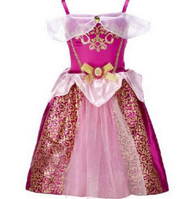 China Polyester ABCD Products Best Selling Princess Girls Frock Patterns Mini Party Dress For Halloween Party for sale