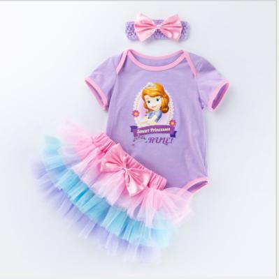 China QT207 Anti-static High Quality Canvas Baby Clothes Lovely Design Baby Girl Wholesale Kids Clothes Casual Dress for sale