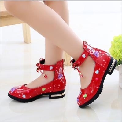 China L888-1 New Style Waterproof Korean Shoes Children Wear Lovely Children Cartoon Girl Red Stylish Shoes for sale