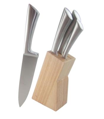 China Sustainable Wholesale Stainless Steel 5pcs Kitchen Knife Set for sale