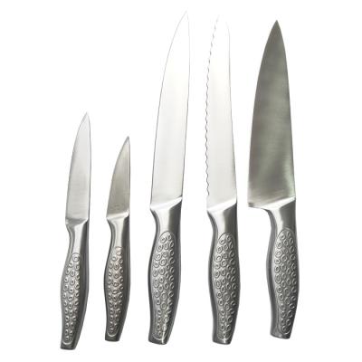 China Top Quality Sustainable All Stainless Steel Kitchen Knife Set for sale