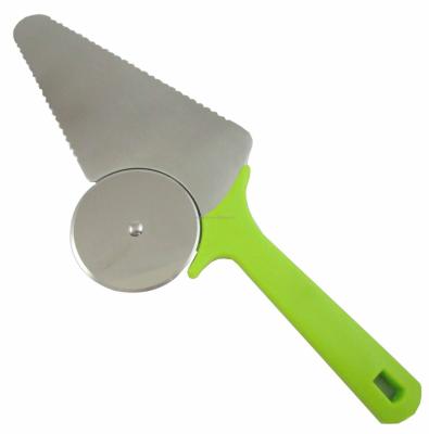 China Sustainable Double Wheel Pizza Roller Custom Pizza Cutter With Plastic Handle for sale