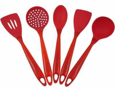 China Sustainable Good Quality 5pcs Silicone Kitchenware Set for sale