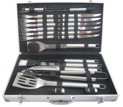 China Easily Cleaned High Quality Professional Outdoor BBQ Tools Stainless Steel BBQ Cookware Set for sale