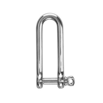 China Heavy Industry Marine Hardware Heavy Duty Stainless Steel Snap Long D Swivel Shackles for sale