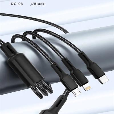 China 3in1/Mini/Direct Charging/Portable PAVAREAL DC03 9A One--Three To Fast Charging Data Line for sale