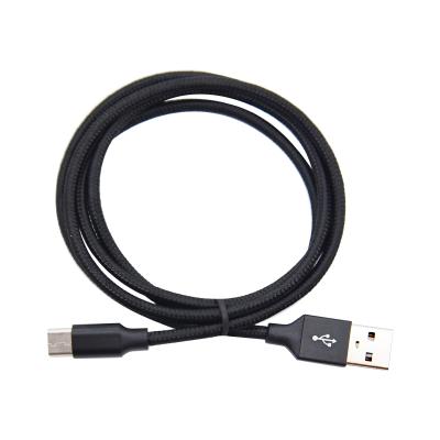 China Fast Charging 3A Woven Cable Type C Quick Charge To Usb 2.0 Male Cable for sale