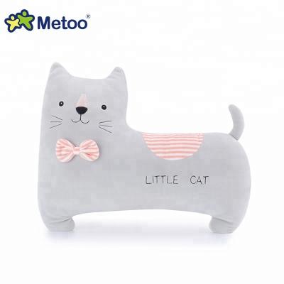 China Custom Soft Imitation Cat Cushions Plush Toy Sofa Cushion Metoo Squishy Cat for sale