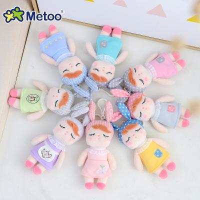 China Brand Mini Angela Plush Doll Keychain from Crane Machine Cute Handmade Metoo for sale