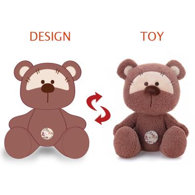 China Promotional Doll Teddy Bear Custom Plush Toy Stuffed Toys CE Imitation ASTM EN71 OEM ODM Mascot Plush Doll Stuffed & Plush Toy Animal for sale