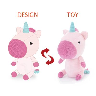 China Plush CE EN71 OEM ODM Custom Design Unicorn Teddy Bear Plush Toy Soft Plush Toys Gift for sale