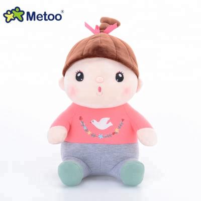 China Toy Metoo Custom Plush Soft And Sound Doll Toy With Cute Braid For Children for sale