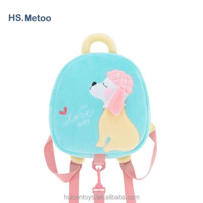 China 2019 Hot Imitation Plush Toy Cute Saddle Poodle Dog Plush Children Kids Backpack for sale