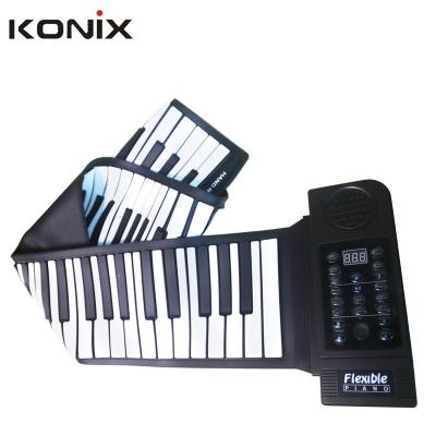 China With built-in speaker also support external earphone or speaker 88 keys roll up flexible piano keyboard wholesale China for sale