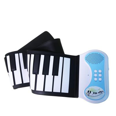 China Flexible Electric Digital Electronic Foldable 49 Keys Roll Up Piano Keyboard For Children Education Goods for sale