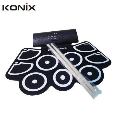 China With 7 Different Drums Styles Inside Digital Musical Instrument Wind Up Drum Kits With Built-in Pedals Li-ion Battery for sale