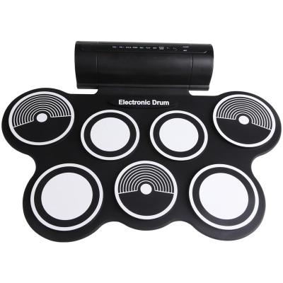 China With built-in speaker also support external earphone or speaker silicone roll up drum kit USB MIDI roll up drum kit for sale