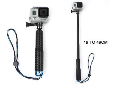 China 19 Inch Selfie Monopod Waterproof Aluminum Stick 19 Inch Selfie Stick For Go pro 7 6 5 4 3 2 1 Action Camera for sale