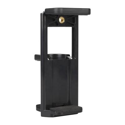 China Wholesale Adjustable Tripod Mount Mobile Phone Clip Holder Tablet Stand Mount For Almost All Smartphones for sale