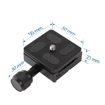 China Aluminum alloy new 50mm kasin quick release KS-50 flange adapter tripod head inlet plate for universal camera for sale