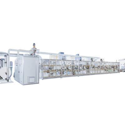 China Hotels Custom Multi-size Medical Disposable Baby Diaper Production Line Machine Under Pad Manufacturing for sale