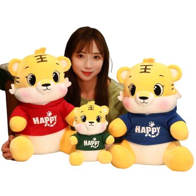 China 2022 Custom Decoration Promotion Tiger Plush Toy Pillow Cute Plush Toys for sale