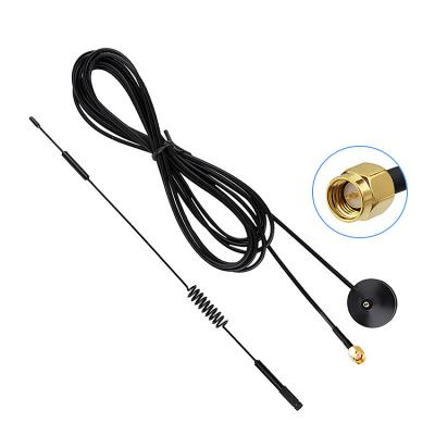 China ABS 824MHZ / 2690MHZ / GSM Antenna Small Aerial Sucker 2dbi 3 Cable Meters for sale