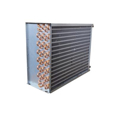 China Refrigeration Parts Refrigerator Condenser For Unit Cooler Condensing Copper Tube With Fins Condenser Aluminum Coils for sale