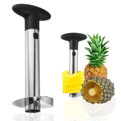 China Stored Pineapple Peeler Kitchen Stainless Steel Peeling Knife Slicer Cutter Manual Pineapple Core Remover for sale