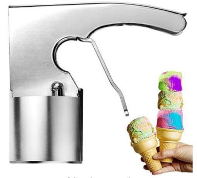 China Viable Wholesale Custom Smart Engraved Ice Cream Scoop Stainless Steel Ice Cream Scoop Manufacturer for sale