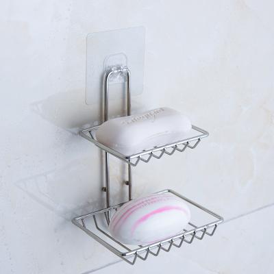 China Bathroom Modern Custom Shower Decorative 3 In 1 Soap Dispenser Draining Holder With Towel Hook for sale