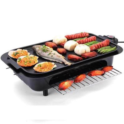 China Commercial Outdoor Indoor Commercial Kitchen 5 in 1 Electric Roasting Hot Pot Charcoal Cooking BBQ Grill Pan for sale