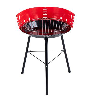 China Custom Size Adjustable Single Use 14inch Small Mini Tripod Charcoal BBQ Grills For Outdoor BBQ for sale