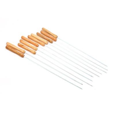 China Easily Cleaned 10pcs Snack BBQ BBQ Metal Spikes Needle Sticks For Meat Shrimp Chicken Grilling BBQ Marshmellow Roasting Sticks for sale