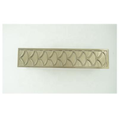 China Easy installation high quality green bronze pattern printed office store hotel residence aluminum glass wood door handle for sale