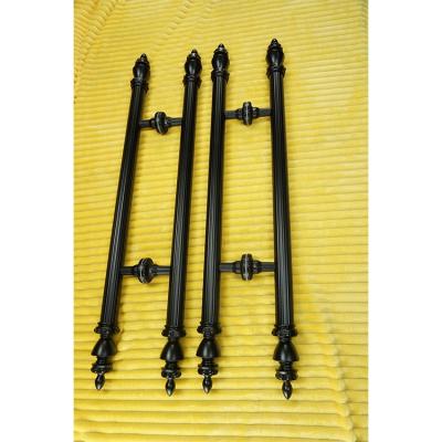 China Modern Chinese Antique Metal Exterior Wood Pull Handles For Commercial Doors for sale