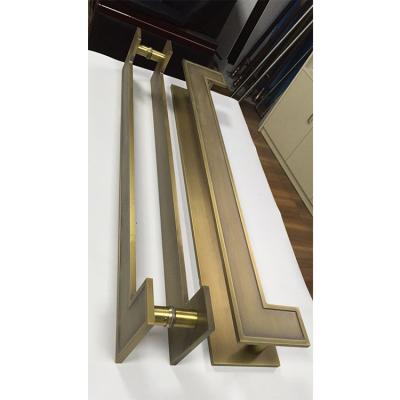 China Modern Luxury Aluminum Door Pull Handle For Wooden Door for sale